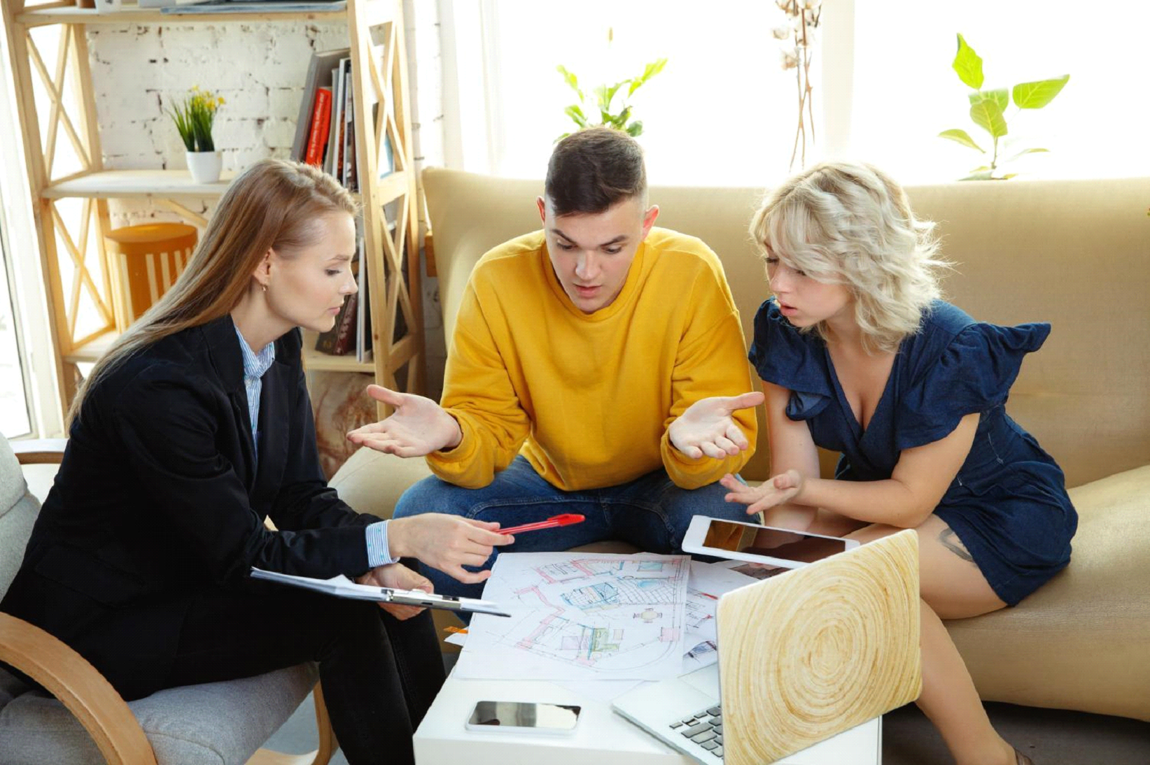 Group of people discussing